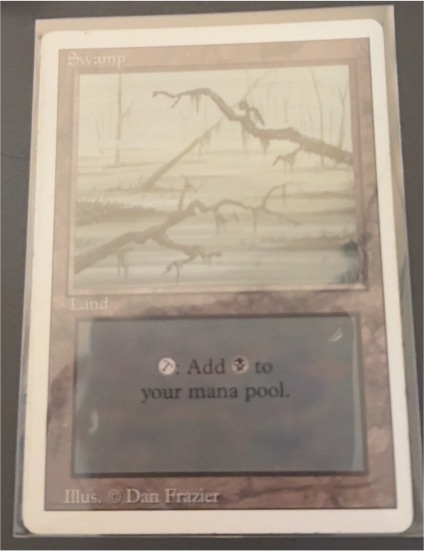 1994 Magic: The Gathering Fourth Edition #370 Swamp — front