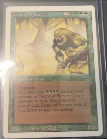 1994 Magic: The Gathering #196 Force of Nature — front