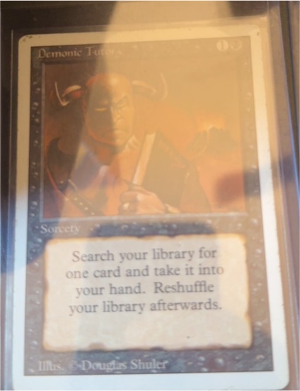 1994 Magic: The Gathering #105 Demonic Tutor — front