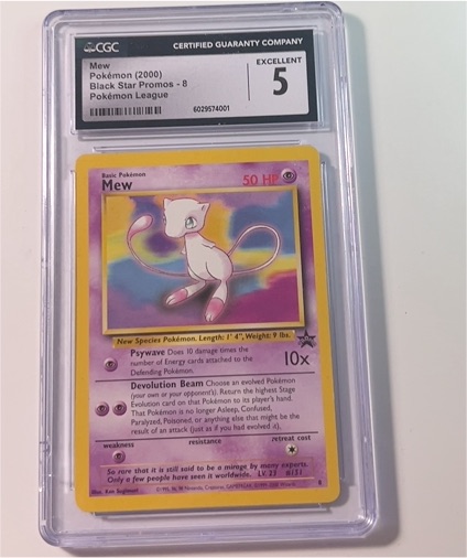 2000 Black Star Promos #8 Mew Pokemon League — front
