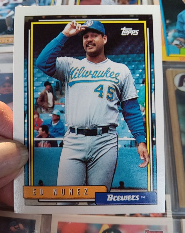 1992 Topps #352 Ed Nunez — front