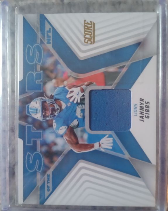 2025 Panini Score Stars of the NFL #SNJ-JGS Jahmyr Gibbs — front