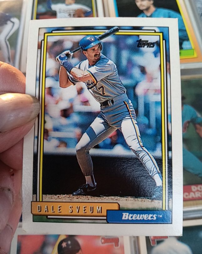 1992 Topps #478 Dale Sveum — front