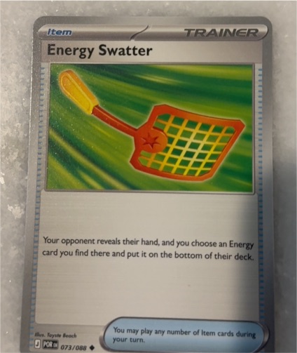 2023 Pokemon Perfect Order #073 Energy Swatter — front