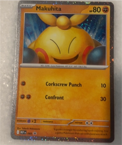 2005 Nintendo EX Emerald #068 Makuhita — front