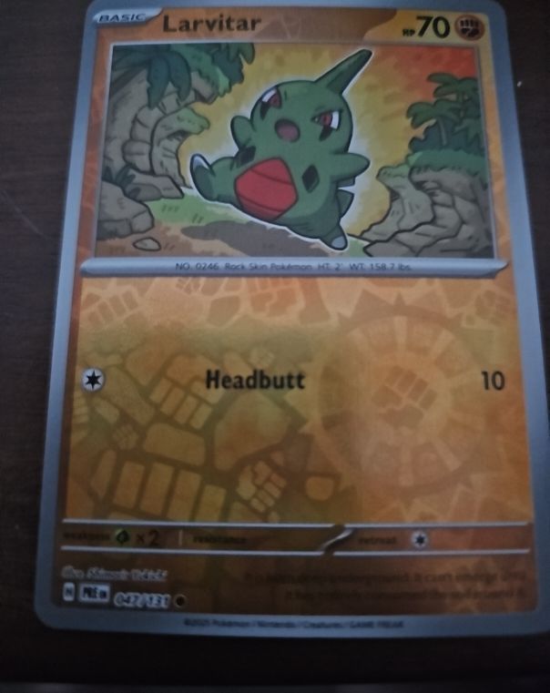 2016 Pokémon SV: Prismatic Evolutions #047 Larvitar — front