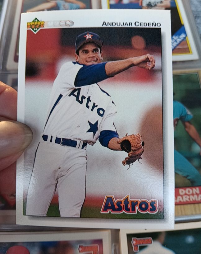 1992 Upper Deck #257 Andujar Cedeño Houston Astros — front