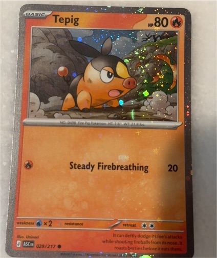 2026 Pokémon Ascended Heroes #029 Tepig — front