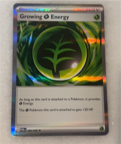2023 Pokémon Perfect Order #086 Growing Grass Energy — front
