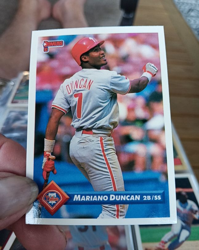 1993 Donruss #382 Mariano Duncan — front