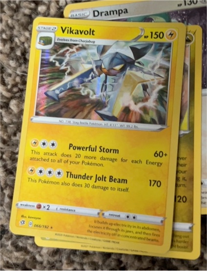 2020 Pokémon Rebel Clash #066 Vikavolt — front