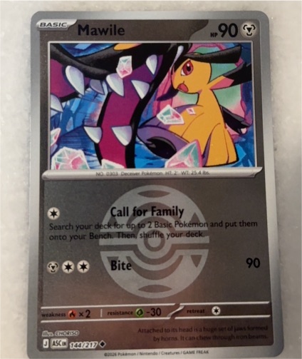 2026 Pokémon Ascended Heroes #144 Mawile — front