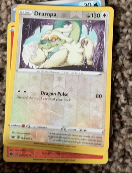 2019 Pokémon Sword & Shield #149 Drampa — front