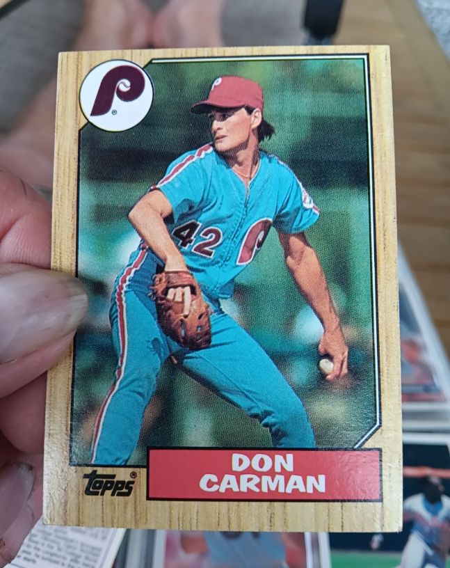 1987 Topps #355 Don Carman — front