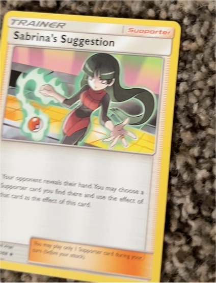 2019 Pokémon #154 Sabrina's Suggestion — front