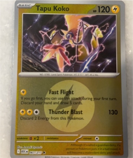 2026 Pokémon Ascended Heroes #067 Tapu Koko — front