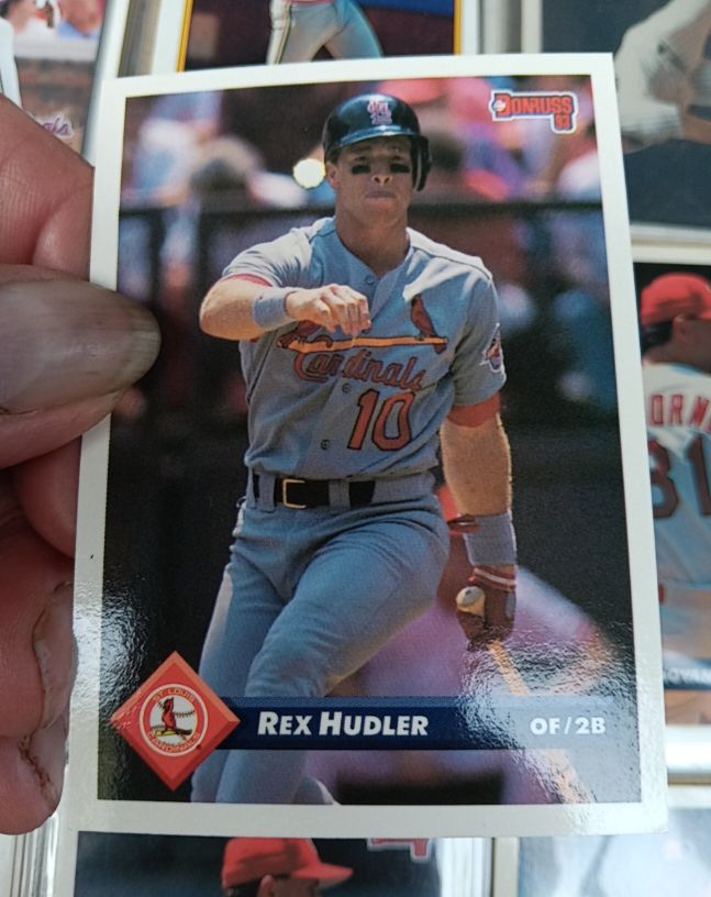 1993 Donruss #96 Rex Hudler — front