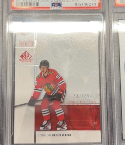 2023 SP Game Used Retro Rookie Crossover #RC-7 Connor Bedard — front