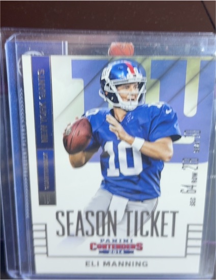 2014 Panini Contenders Season Ticket #49 Eli Manning — front