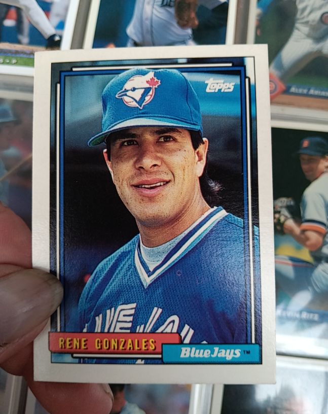 1992 Topps #681 Rene Gonzales — front