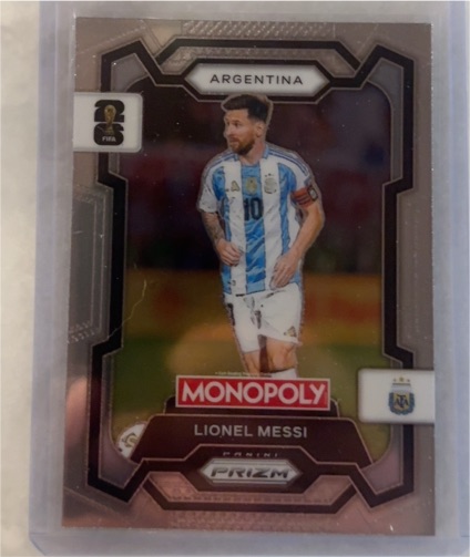 2026 Panini Prizm Monopoly FIFA World Cup #1 Lionel Messi — front