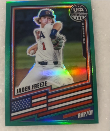 2026 Panini Stars & Stripes Prizm #116 Jaden Freeze — front