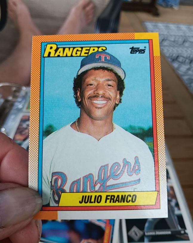 1990 Topps #550 Julio Franco — front