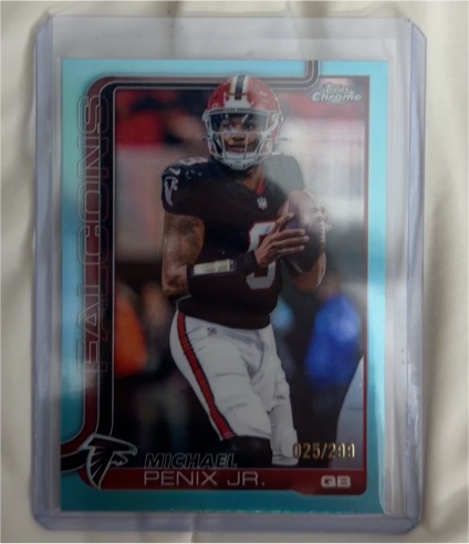 2025 Topps Chrome #15 Michael Penix Jr. — front