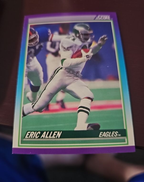 1990 Score #121 Eric Allen — front