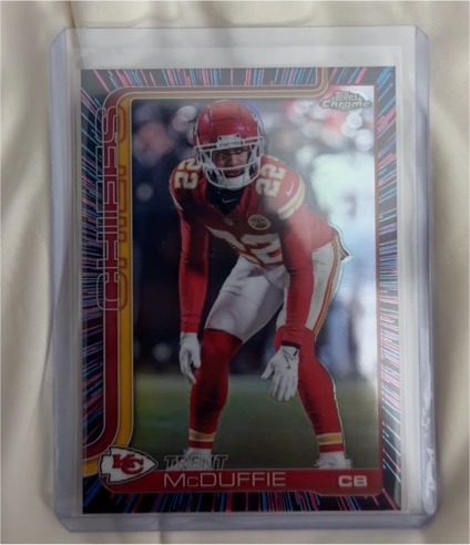 2025 Topps Chrome #154 Trent McDuffie — front