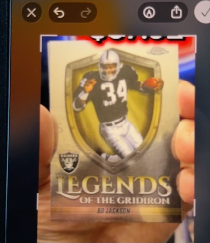 2025 Topps Chrome Legends of the Gridiron #LOG-17 Bo Jackson — front