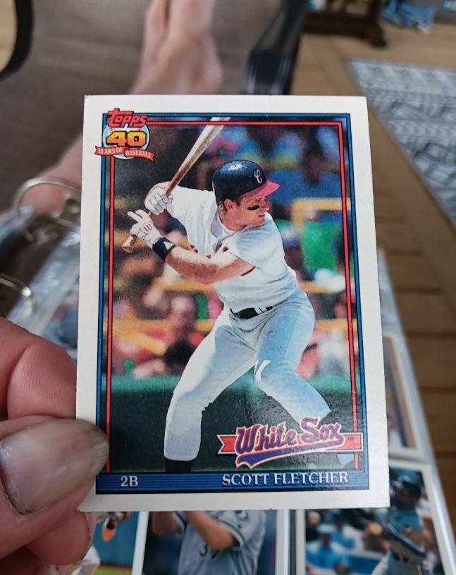 1991 Topps #785 Scott Fletcher — front