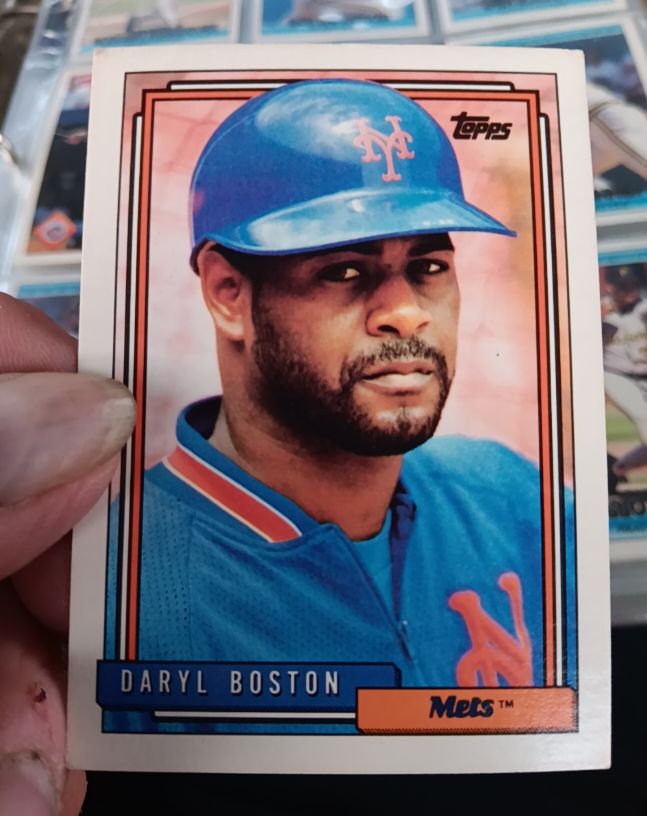 1992 Topps #227 Daryl Boston New York Mets — front