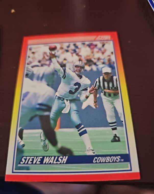 1990 Score #231 Steve Walsh — front