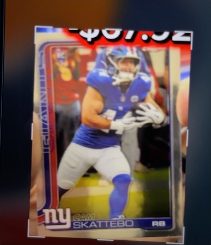2025 Topps Chrome #331 Cam Skattebo — front