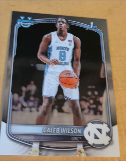 2025 Bowman Chrome 1st Bowman #BCP-83 Caleb Wilson — front