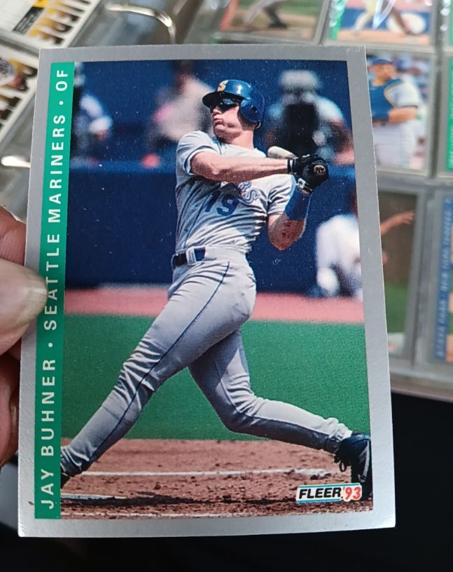 1993 Fleer #305 Jay Buhner — front