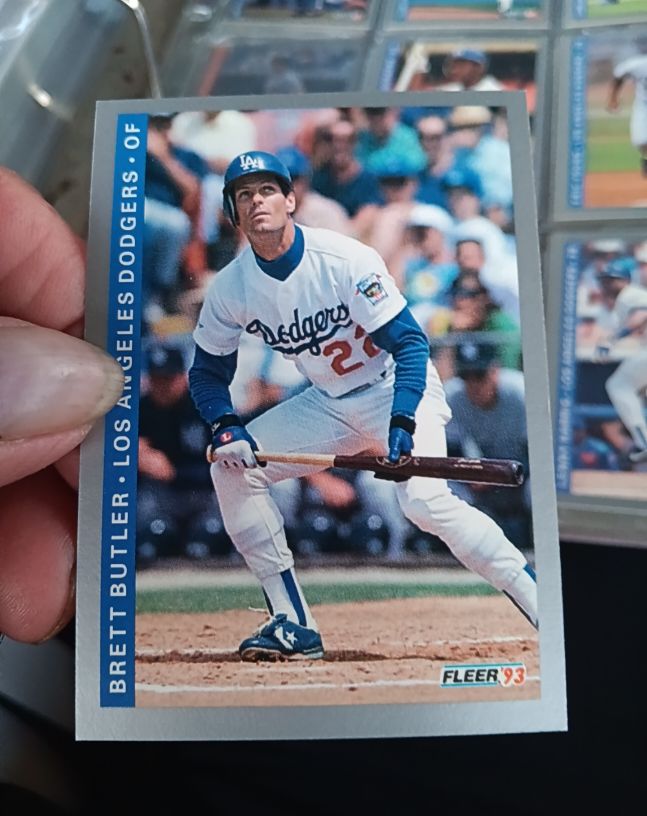1993 Fleer #59 Brett Butler — front
