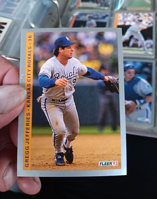 1993 Fleer #238 Gregg Jefferies Kansas City Royals — front