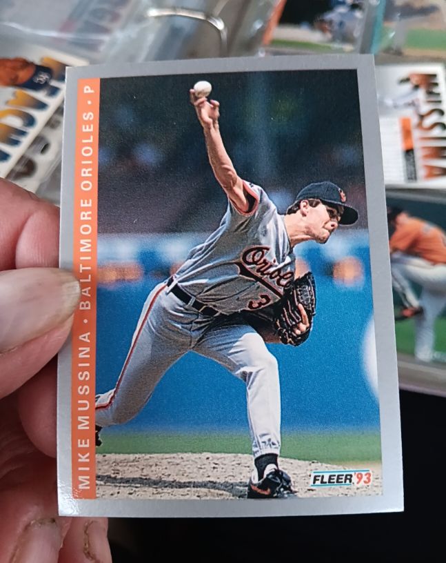 1993 Fleer #172 Mike Mussina — front