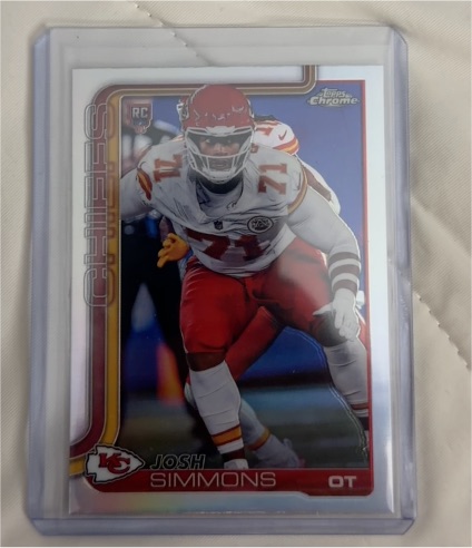 2025 Topps Chrome #304 Josh Simmons — front