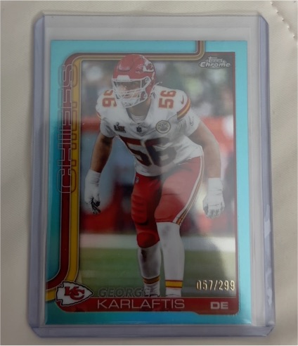 2025 Topps Chrome #152 George Karlaftis — front