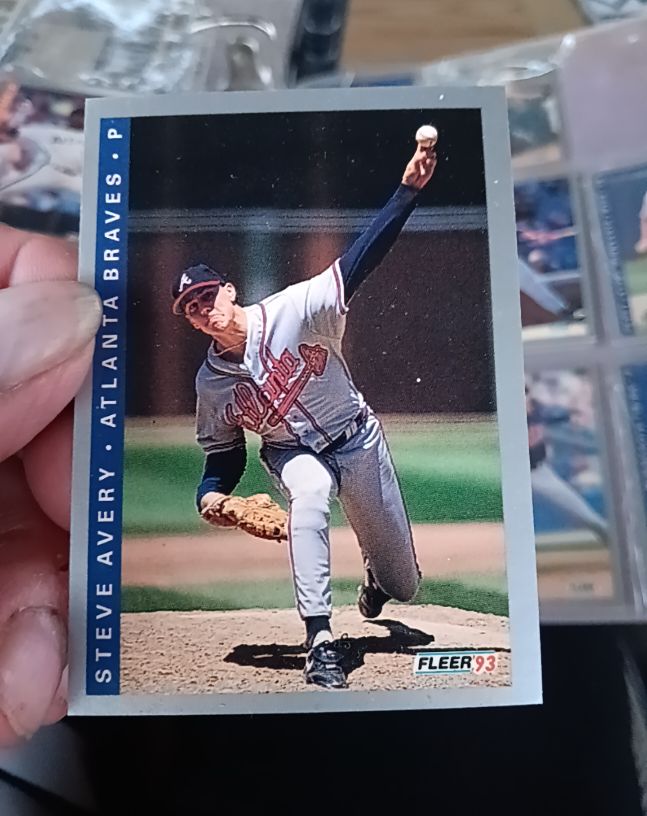 1993 Fleer #1 Steve Avery — front