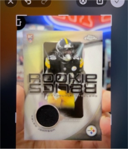 2025 Topps Chrome Rookie Relics #RR-KJ Kaleb Johnson — front