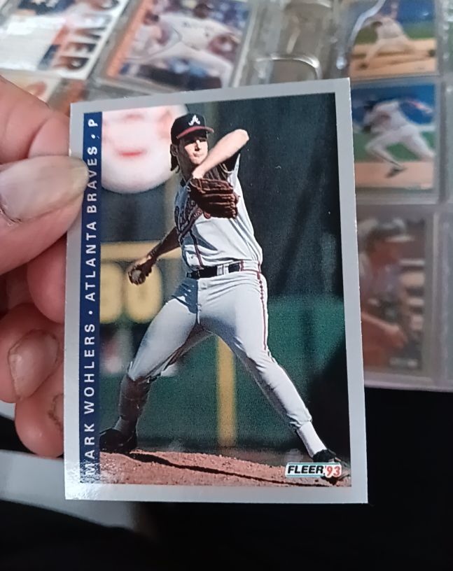 1993 Fleer #16 Mark Wohlers Atlanta Braves — front