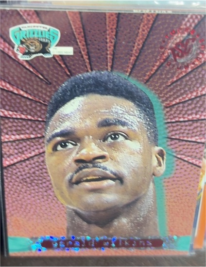 1995-96 Topps Stadium Club #E155 Gerald Wilkins Vancouver Grizzlies Expansion — front