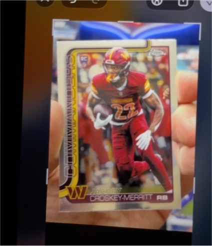 2025 Topps Chrome #387 Jacory Croskey-Merritt — front