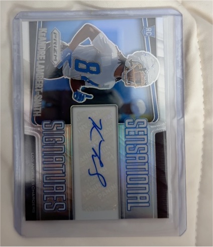 2025 Panini Prizm #SEN-KLS KeAndre Lambert-Smith Sensational Signatures — front