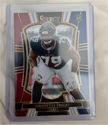 2025 Panini Select #134 Aireontae Ersery Premier Level Houston Texans — front