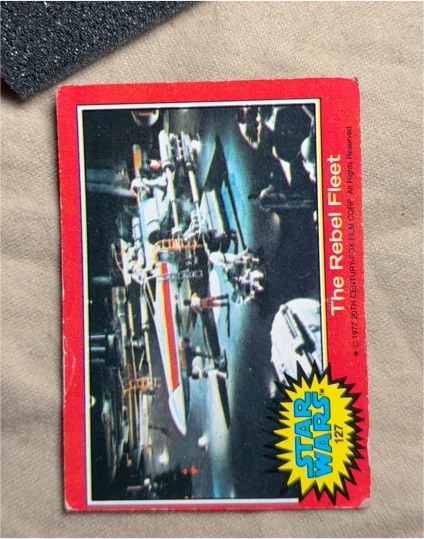 1977 Topps Star Wars #127 The Rebel Fleet — front